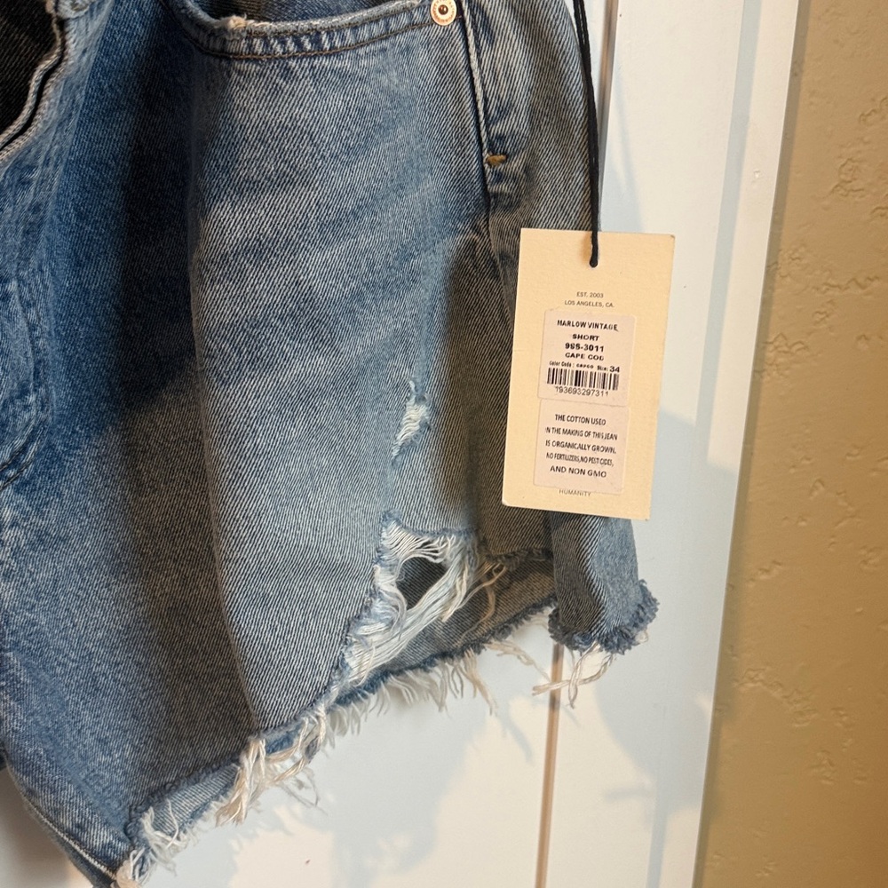 New with tags $158 Citizens of Humanity Denim Jeans shorts 34 - Picture 4 of 5